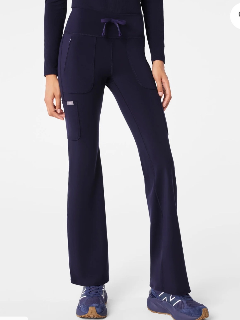 FIGS Navy Ashland High-Rise Flare ScrubLegging Large